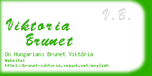 viktoria brunet business card